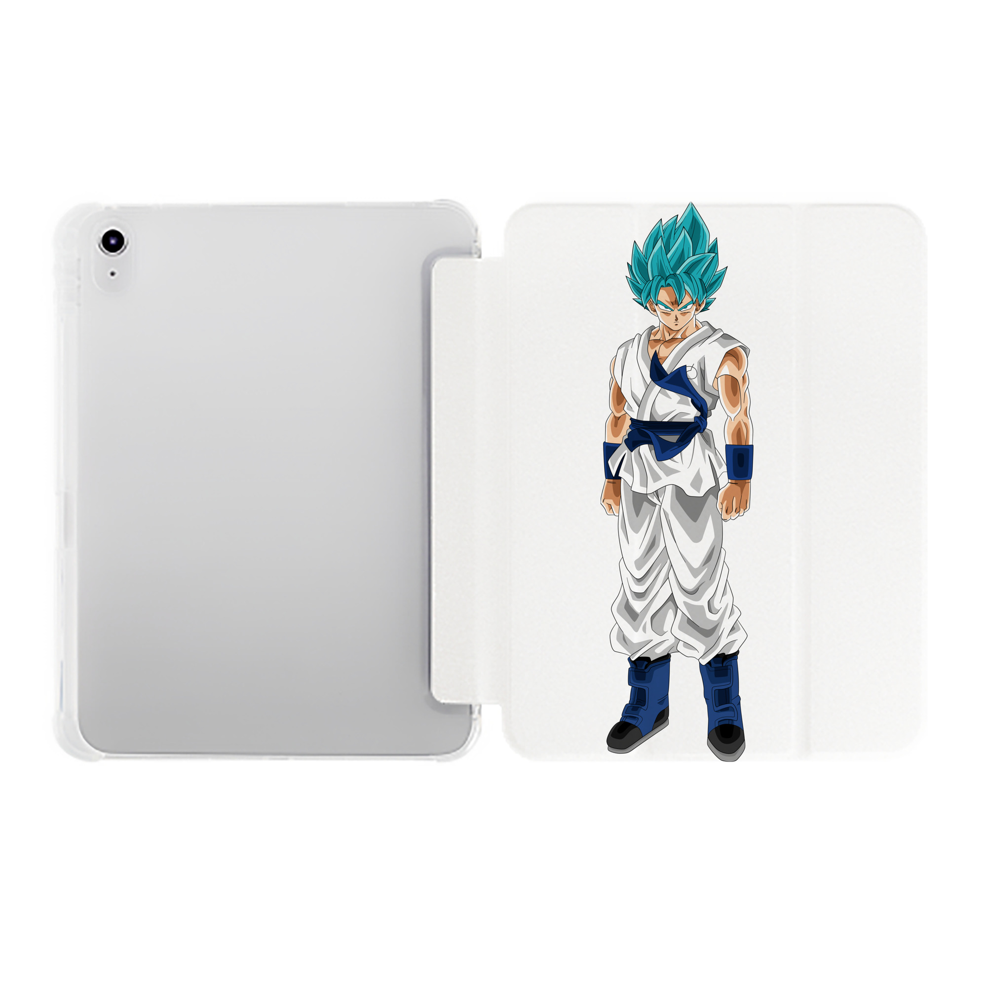 （画像用） ドラゴンボール 孫 悟飯（そんごはん）DRAGON BALL Son Gohan IPad ケース ペン収納付き 三つ折りスタンド PUレザー×シリコン 対応機種9.5/10.5/10.9インチ